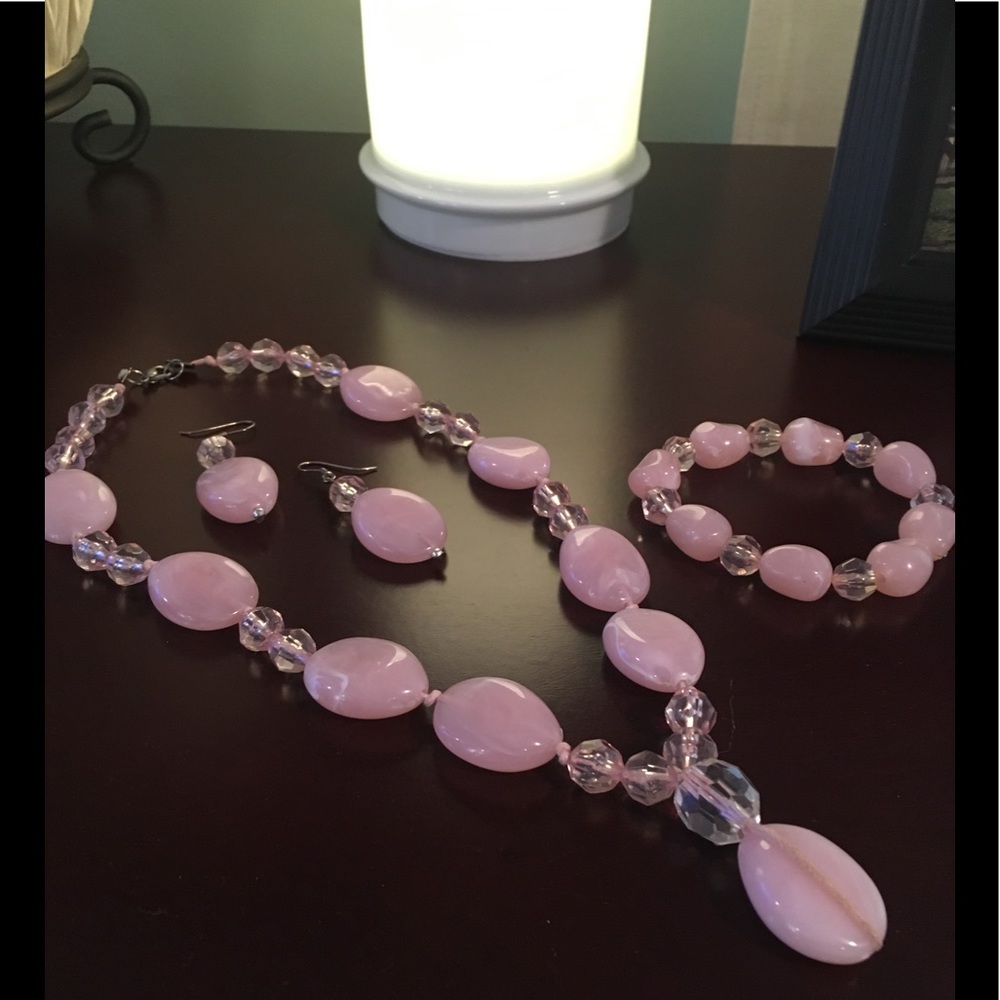 Handmade necklace, earrings and bracelet $25 set